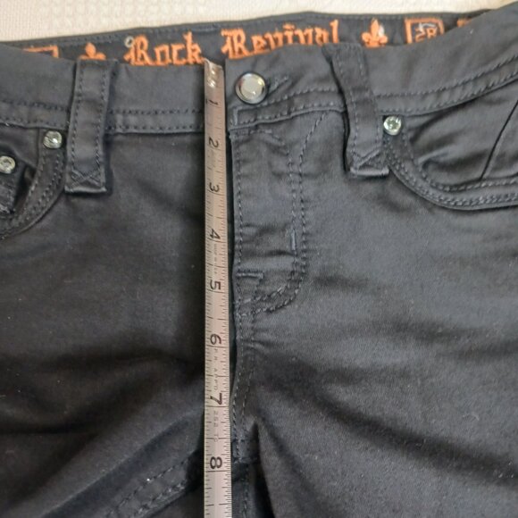 Rock Revival Beliss Women's Black Skinny Jeans size 28 - Picture 12 of 15